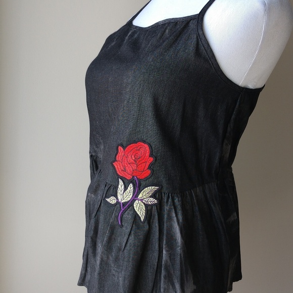 Rose - Black "Denim" Tank - Picture 3 of 8